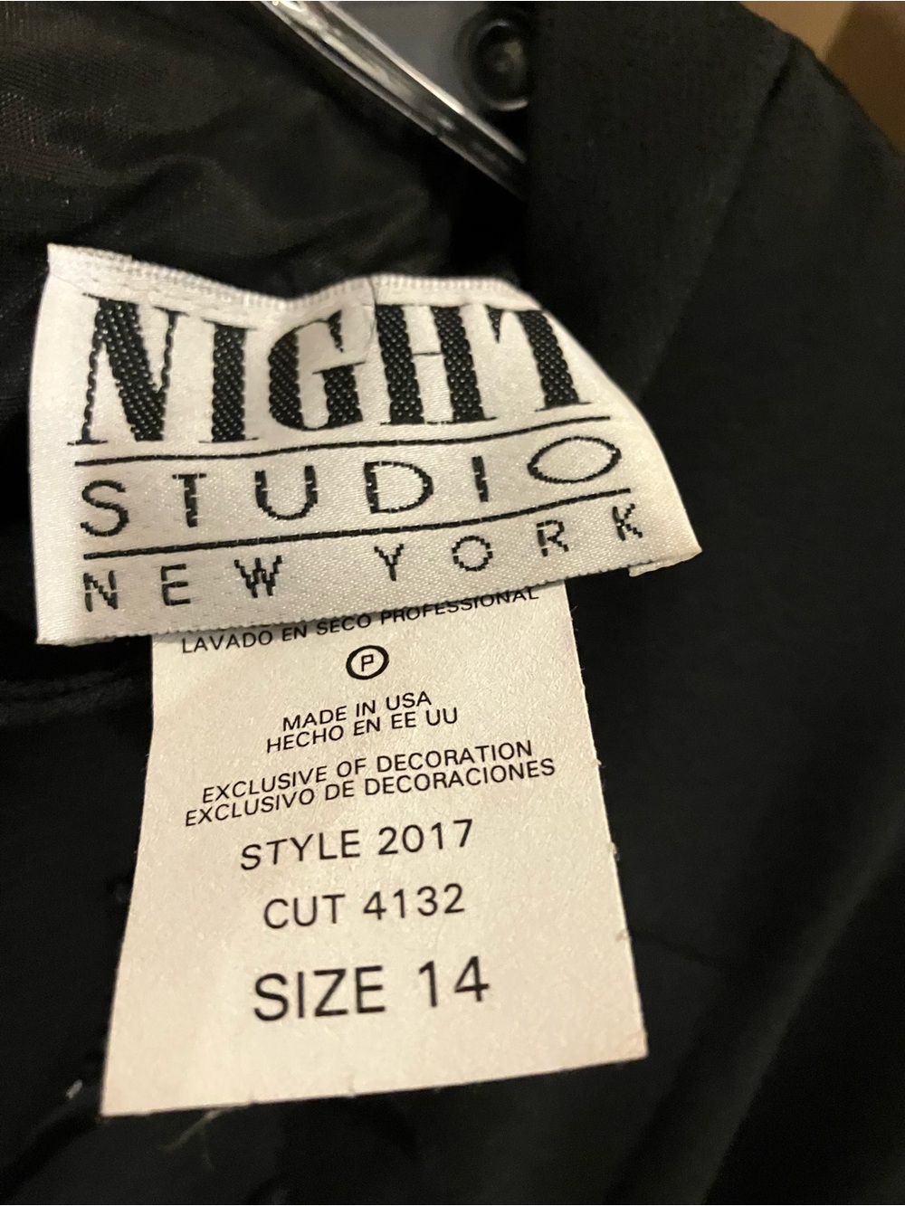 Black Asymmetrical Women's Dress - Size 14
